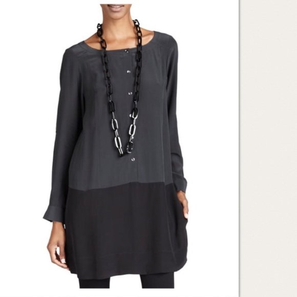 color block tunic dress